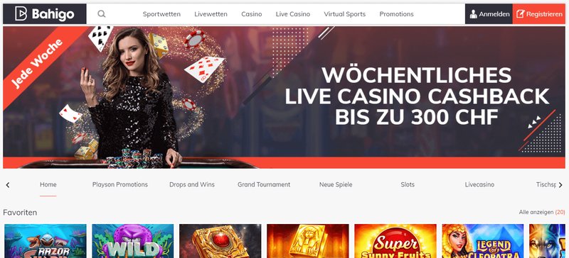 Entdecken Sie das Bahigo Casino in der Schweiz - Echtgeld-Glücksspiel im Online - overview